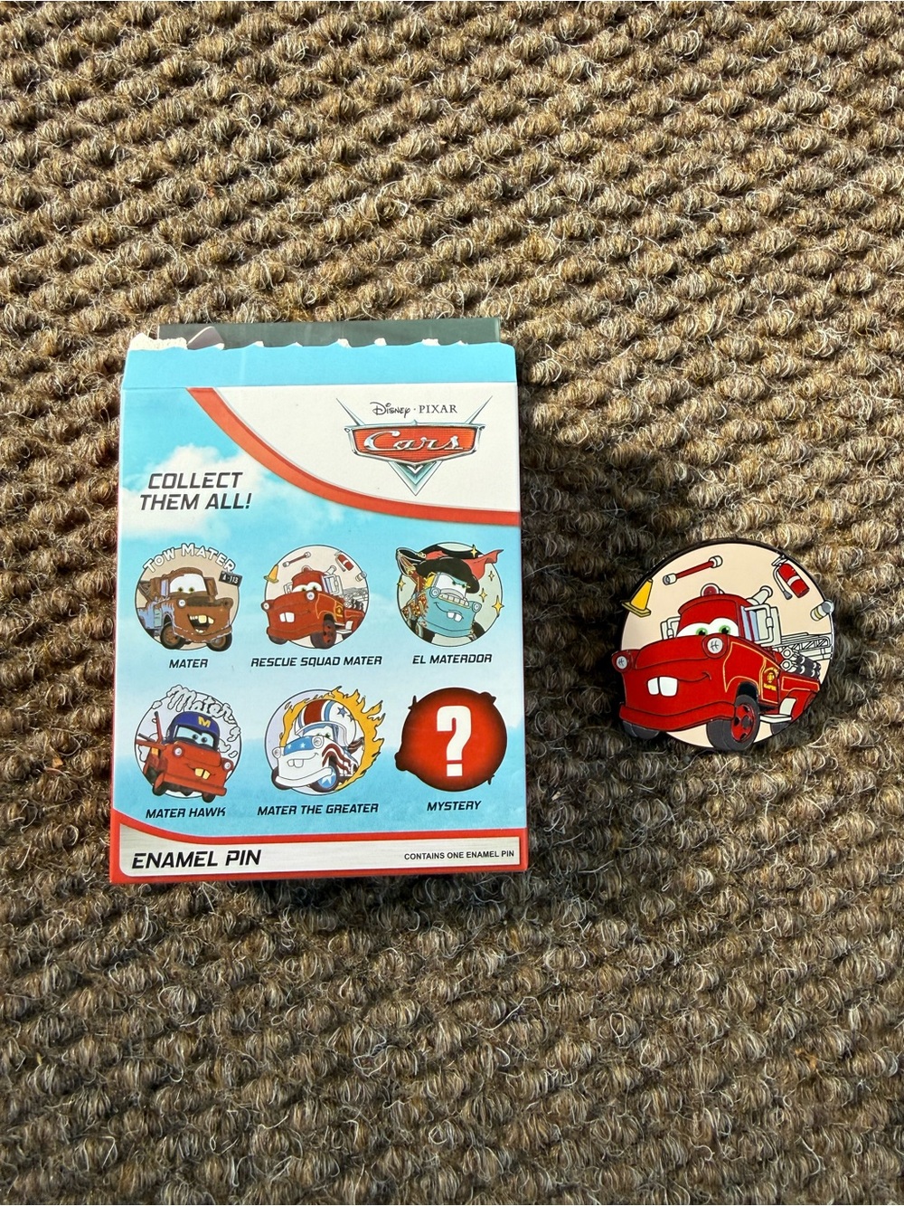 Boxlunch Disney Pixar Cars Rescue Squad Mater Pin